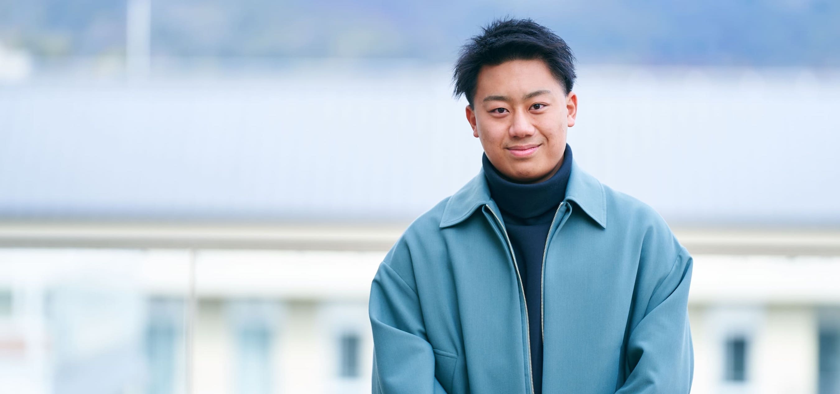 人文学部 歴史文化学科4年生 本馬遼さん