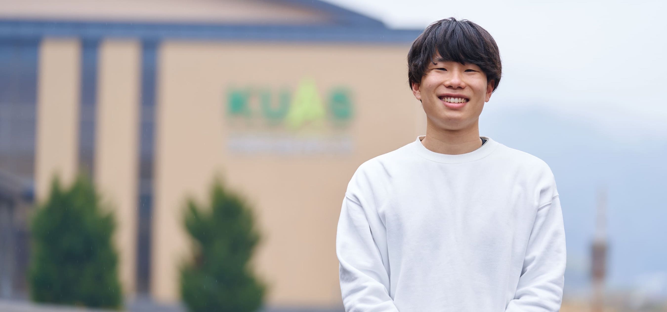 バイオ環境学部 食農学科4年生 石川裕登さん