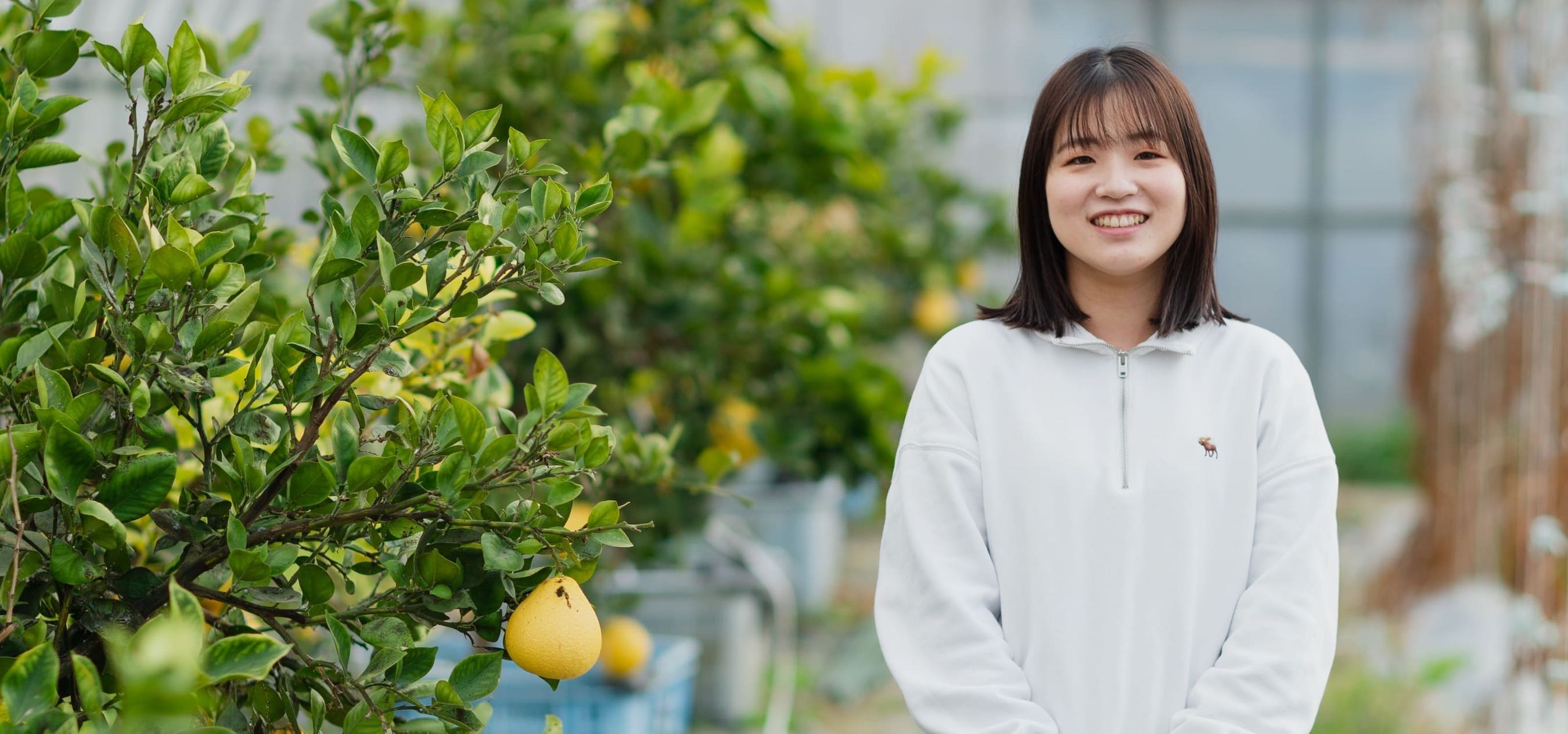 バイオ環境学部 食農学科4年生 及部真夕さん