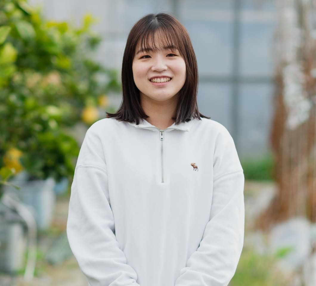 バイオ環境学部 食農学科4年生 及部真夕さん