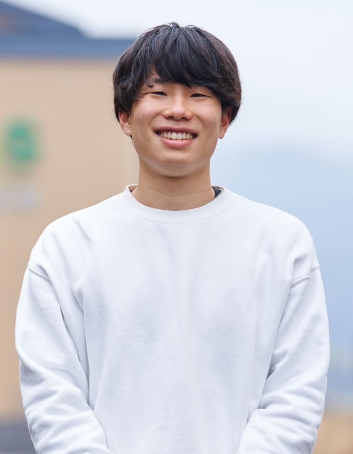 バイオ環境学部 食農学科4年生 石川裕登さん