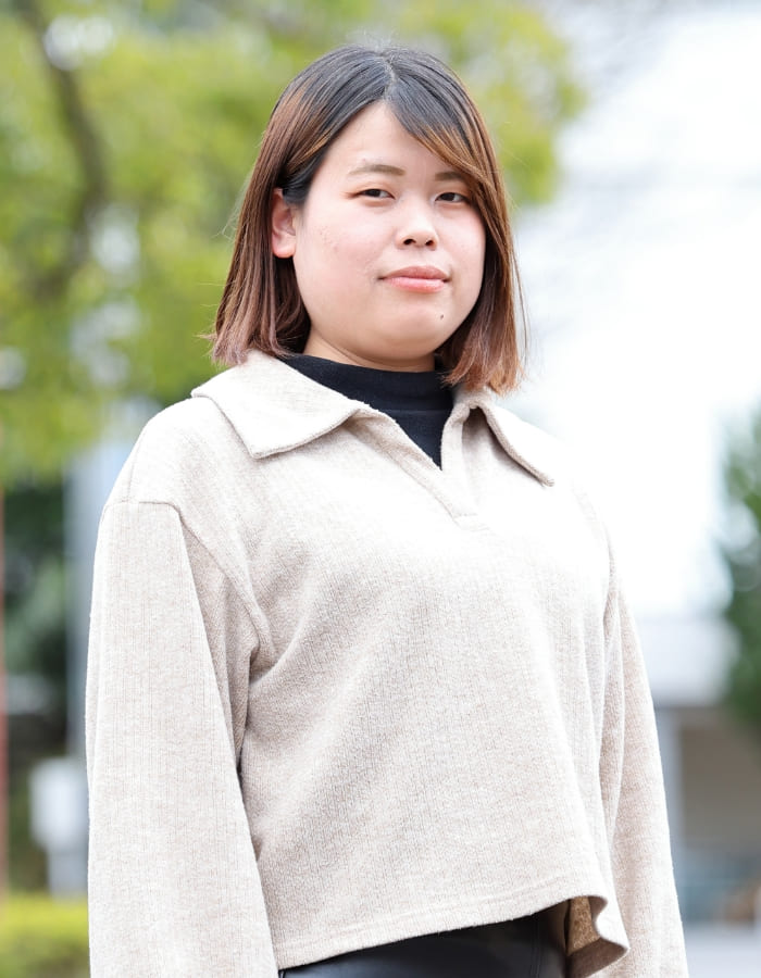 バイオ環境学部 食農学科4年生 後藤明日香さん
