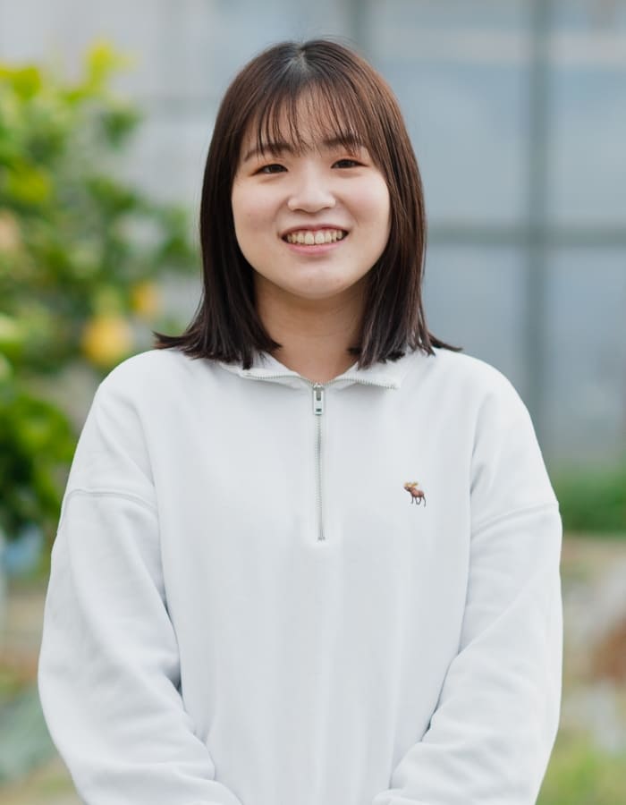 バイオ環境学部 食農学科4年生 及部真夕さん