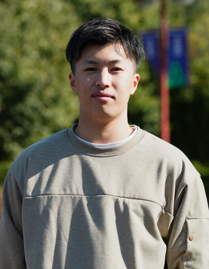 健康医療学部 健康スポーツ学科4年生 林和希さん