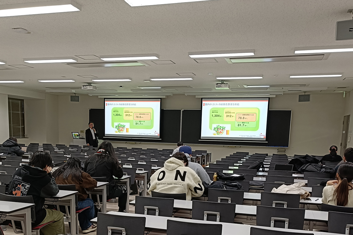 バイオテクノロジー産業の最前線「野菜摂取状況を可視化するデバイスの開発と活用」